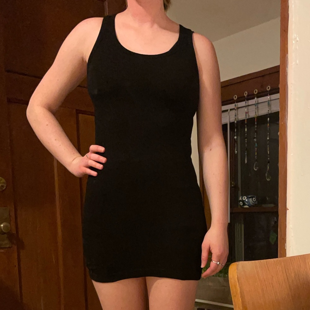 Black Athleta Bodycon Mini Dress